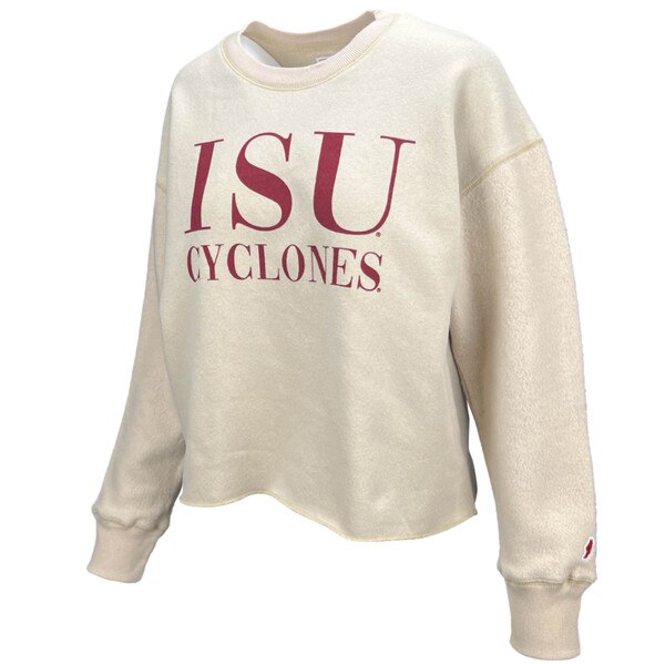League Women's ISU Cyclones Sand Cropped Crewneck